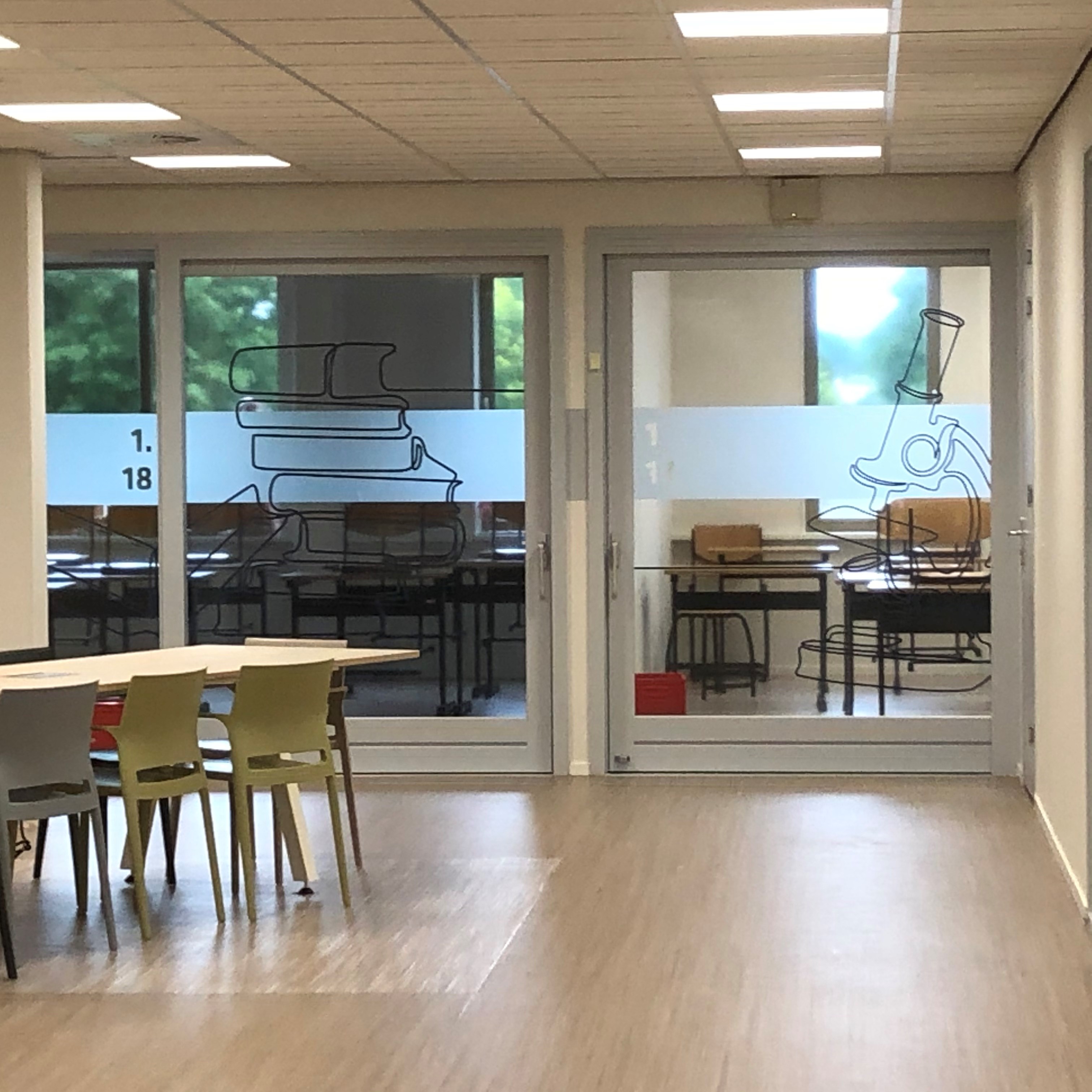Biologielokaal aan scienceplein